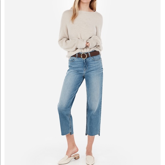 Fuzzy crew neck sweater - Picture 5 of 7